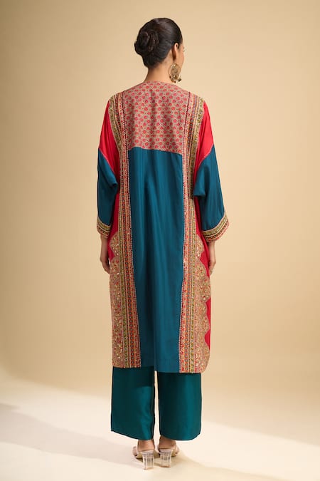 Debyani + CO Embroidered Kurta With Pant 