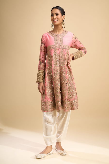 Debyani + CO Embroidered Kurta With Salwar 