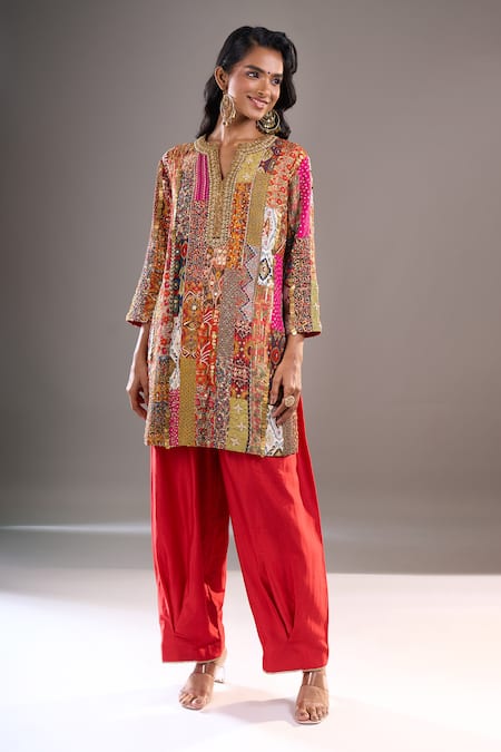 Debyani + CO Embroidered Kurta With Salwar 