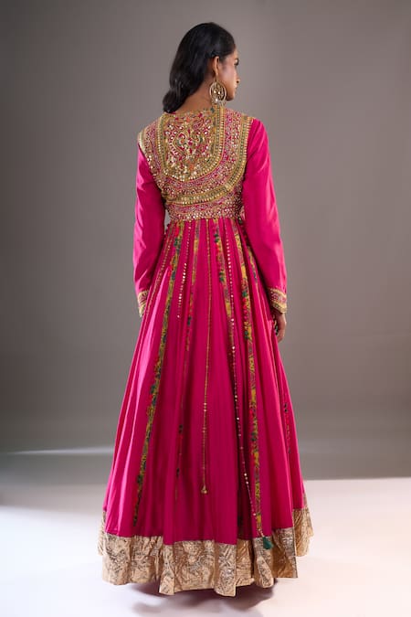 Debyani + CO Yoke Embroidered Anarkali With Dupatta 