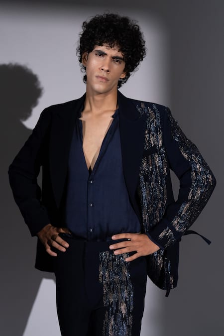 Nikita Mhaisalkar Silk Satin Shirt 