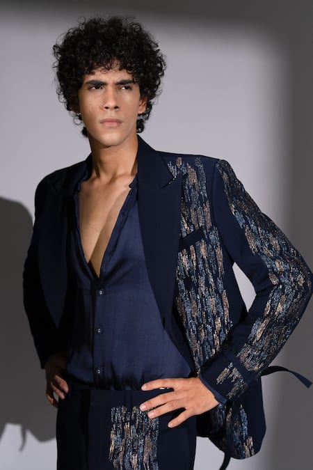 Nikita Mhaisalkar Silk Satin Shirt 