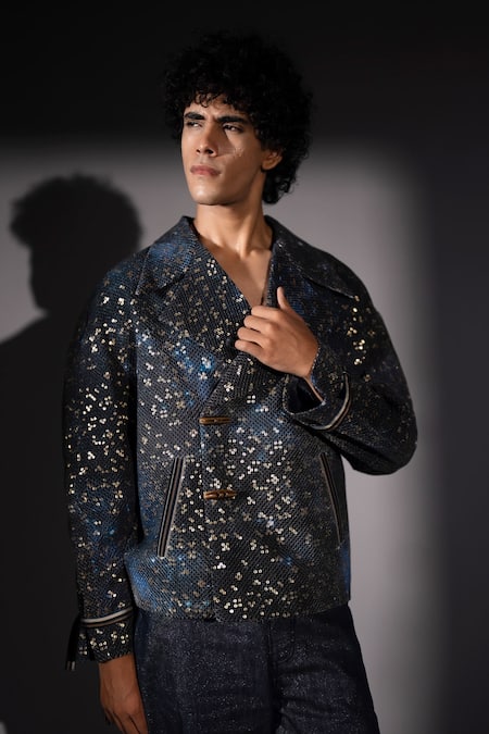 Nikita Mhaisalkar Galaxy Print Bomber Jacket 