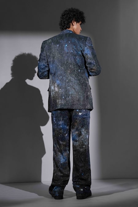 Nikita Mhaisalkar Galaxy Print Suit & Pant Set 