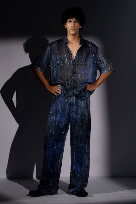 Nikita Mhaisalkar Meteor Print Shirt & Pant Set 