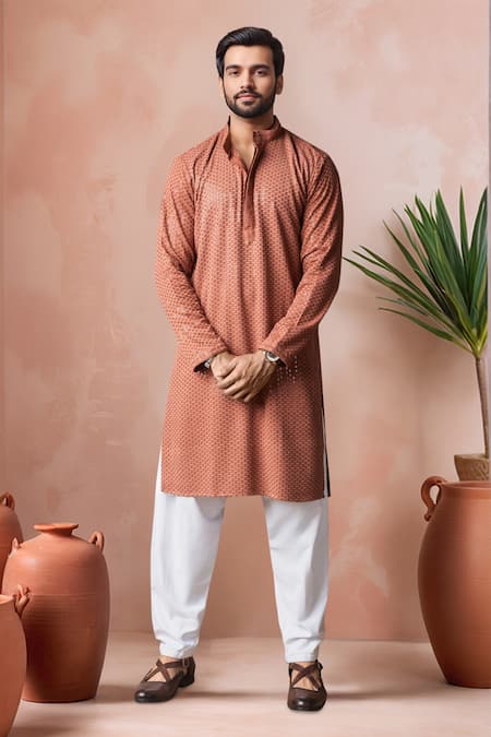 Arihant Rai Sinha Thread Embroidered Kurta & Salwar Set 