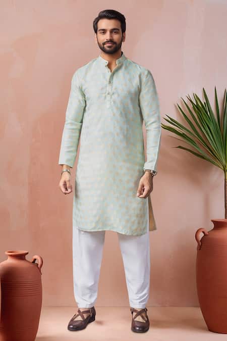 Arihant Rai Sinha Woven Jacquard Kurta & Salwar Set