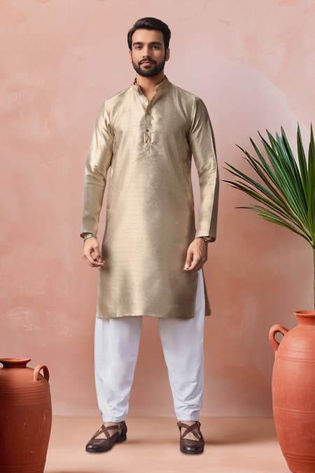 Arihant Rai Sinha Woven Jacquard Kurta With Salwar