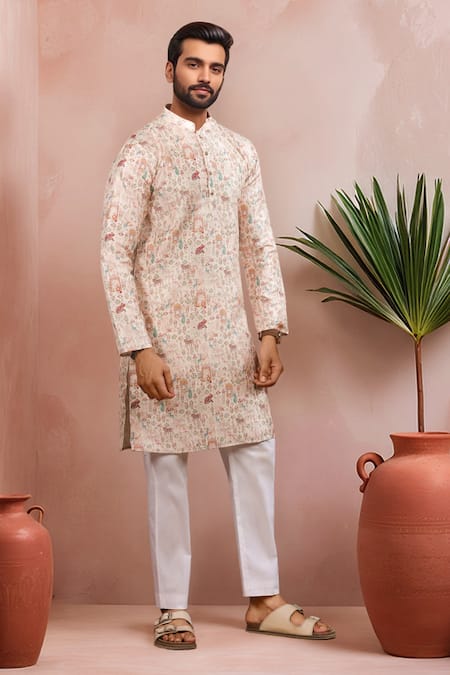 Arihant Rai Sinha Animal Pattern Kurta Set 