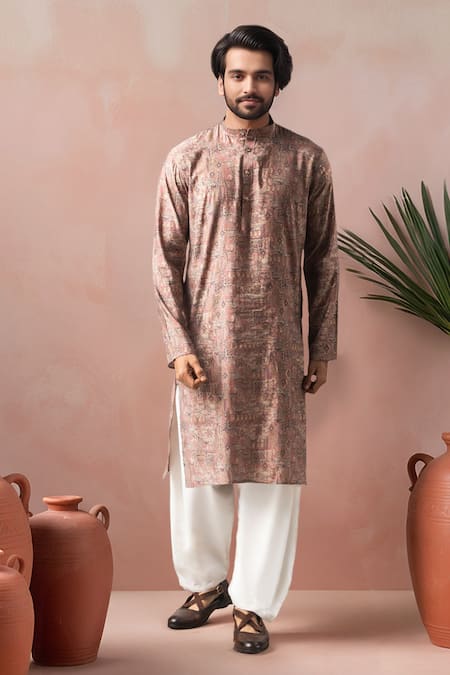 Arihant Rai Sinha Printed & Embroidered Kurta Salwar Set 