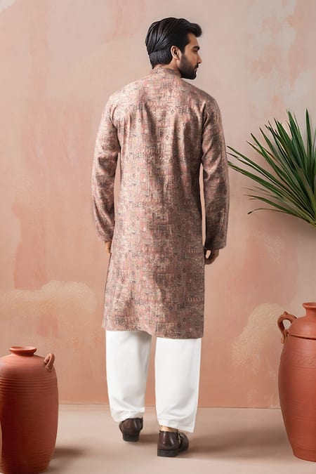 Arihant Rai Sinha Printed & Embroidered Kurta Salwar Set 