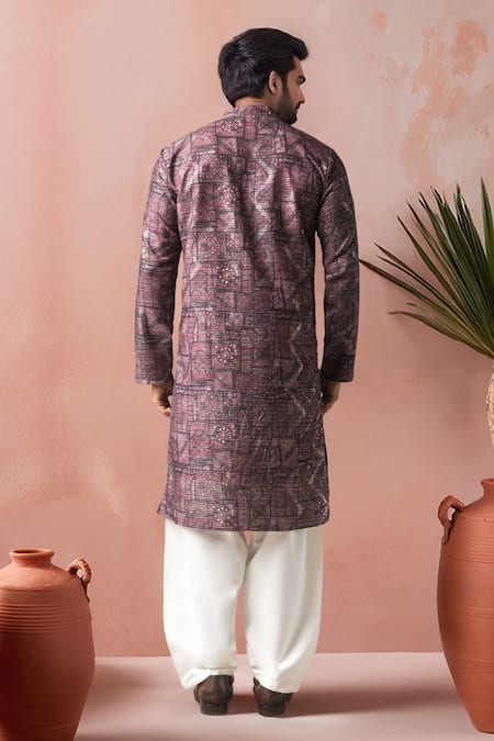 Arihant Rai Sinha Printed & Embroidered Kurta Salwar Set 