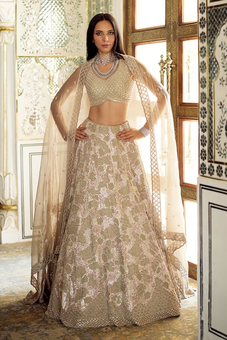 Charu And Vasundhara Korinna Embellished Lehenga Set 