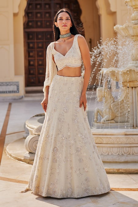 Charu And Vasundhara Keziah Embroidered Lehenga Set 