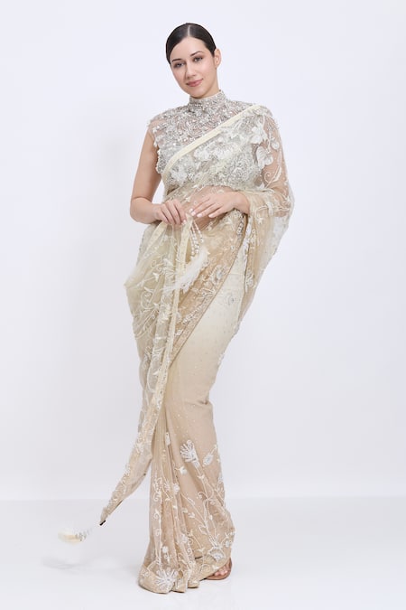 Dilnaz Hand Embroidered Saree 
