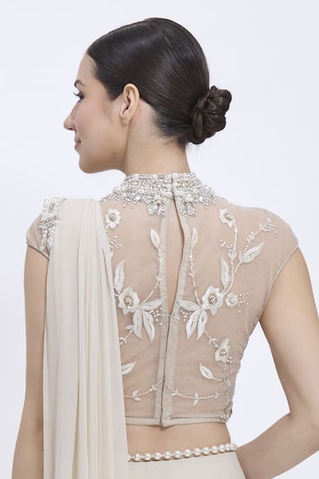Dilnaz Parsi Gara Embroidered Blouse 