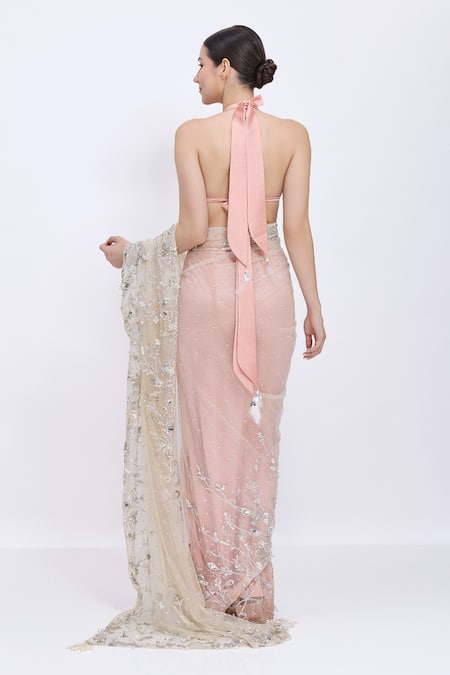 Dilnaz Grid Hand Embroidered Top 