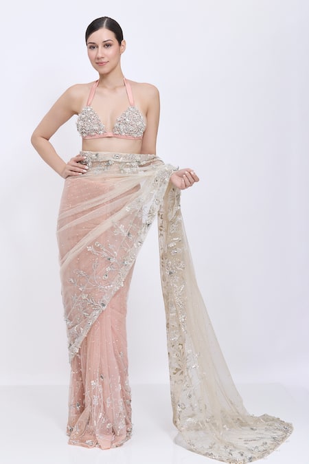 Dilnaz Grid Hand Embroidered Top 