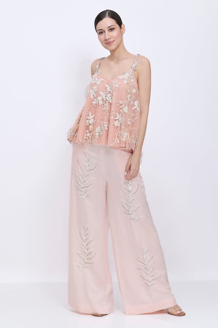 Dilnaz Fern Embroidered Palazzo