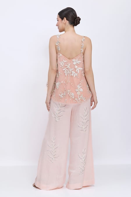 Dilnaz Fern Embroidered Palazzo