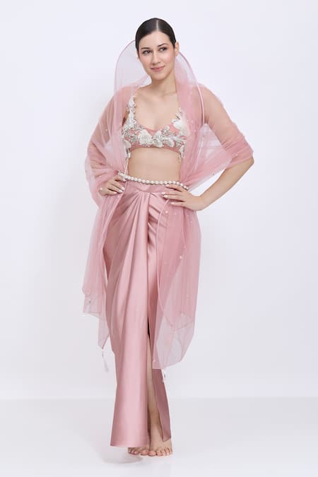 Dilnaz Pearl Single Line Belt  