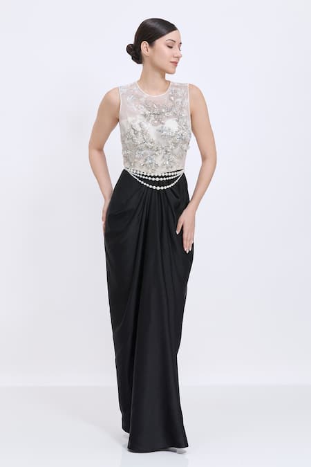 Dilnaz Pearl Cascade Belt  