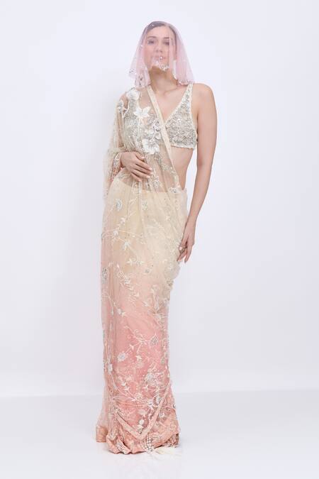 Dilnaz Little Leaves Work Head Veil 