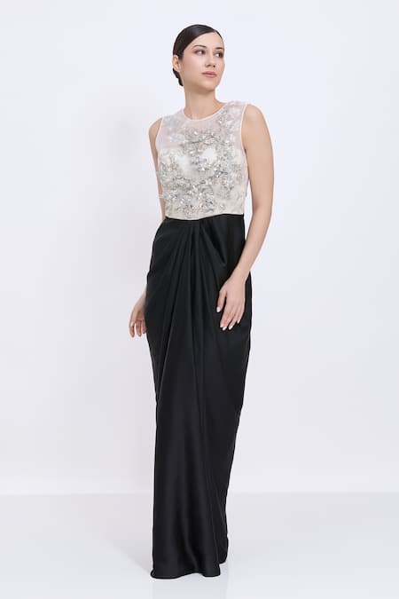 Dilnaz Windwept Daalis Draped Gown  