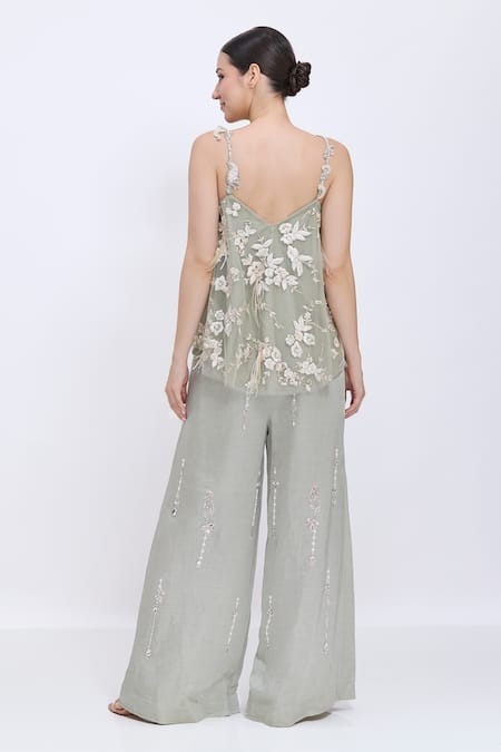 Dilnaz Hand Embroidered Palazzo 