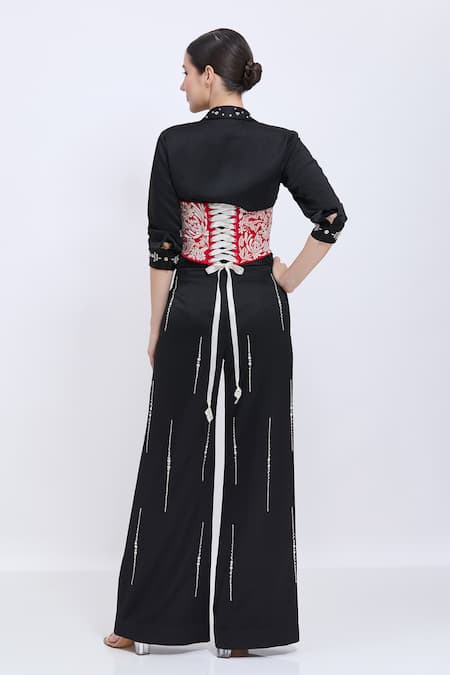 Dilnaz Parsi Gara Embroidered Corset Belt 