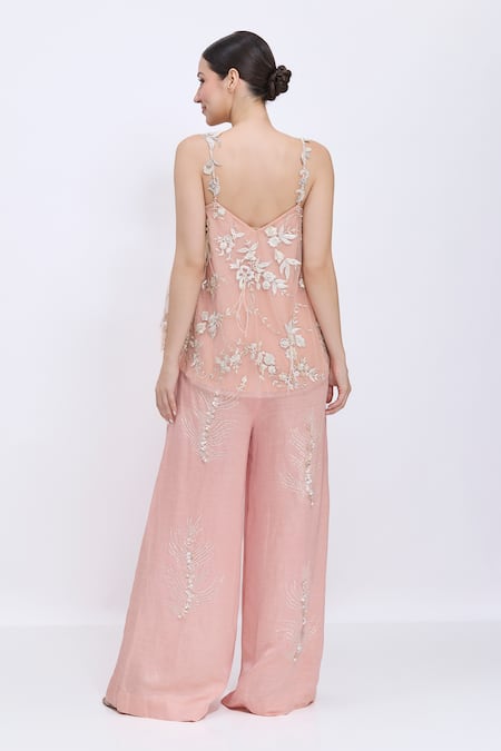 Dilnaz Parsi Gara & Cutwork Embroidered Camisole 