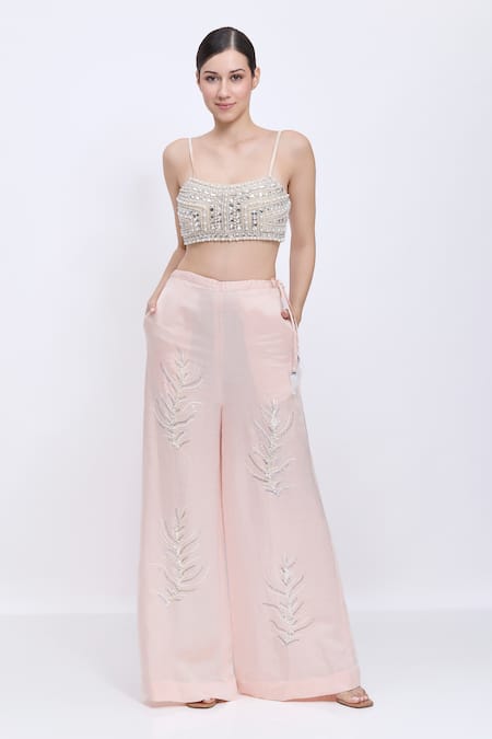 Dilnaz Stone Hand Embroidered Bustier 