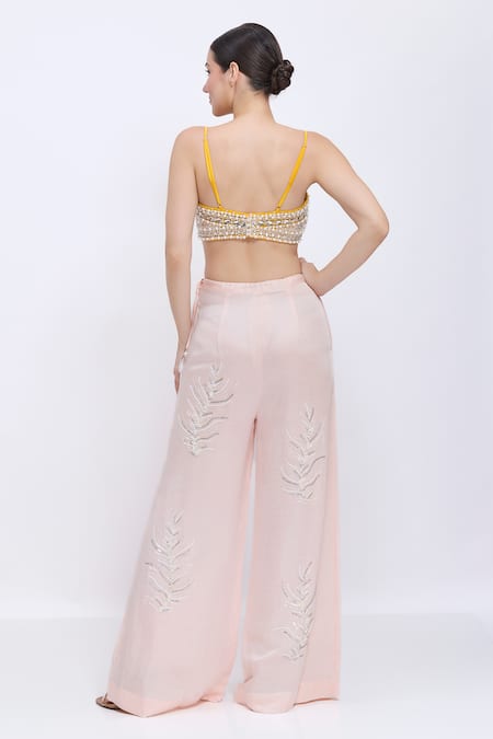 Dilnaz Stone Hand Embroidered Bustier 
