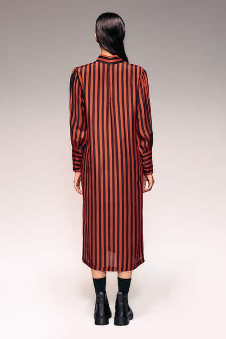 Kritika Murarka Vertical Stripe Midi Dress 