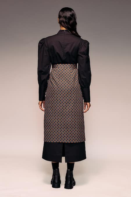 Kritika Murarka Printed Overlap Midi Skirt 