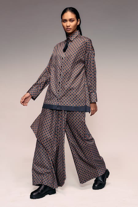 Kritika Murarka Check Pattern Full Sleeve Shirt 