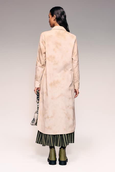 Kritika Murarka Shaded Dye Linen Longline Shirt 