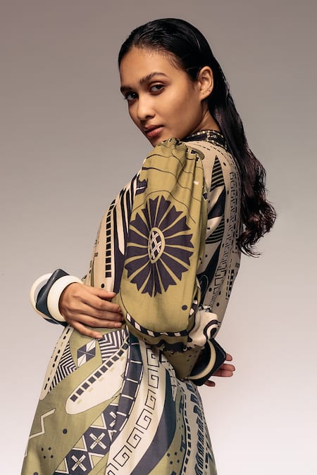 Kritika Murarka Printed Silk Midi Dress  