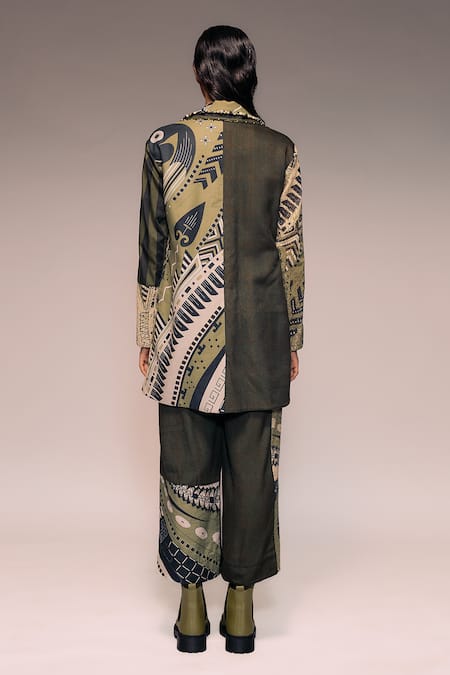 Kritika Murarka Patchwork Houndstooth & Printed Cotton Trouser 