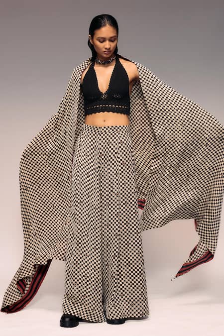Kritika Murarka Ajrakh Chequered Dupatta 
