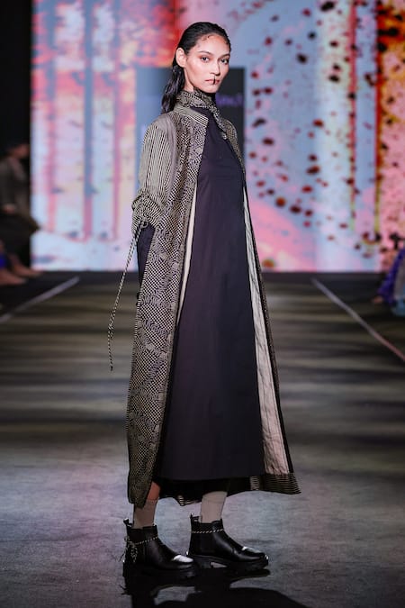 Kritika Murarka Cotton Blend Structured Midi Dress 