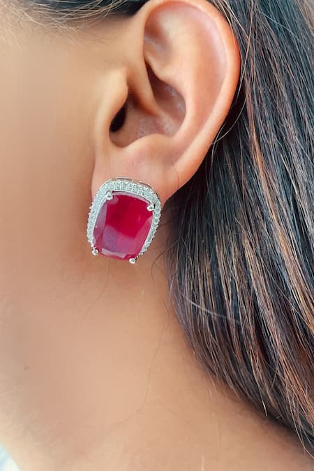 PRERTO Paved Imitation Diamond Setting Necklace Set 