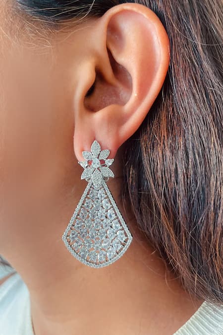 PRERTO Imitation Diamond Necklace Set 