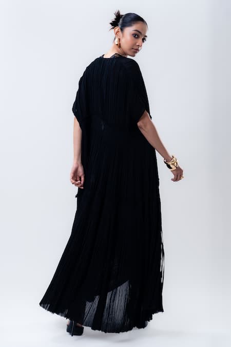 Nupur Kanoi Gathered Cape & Frill Skirt Set