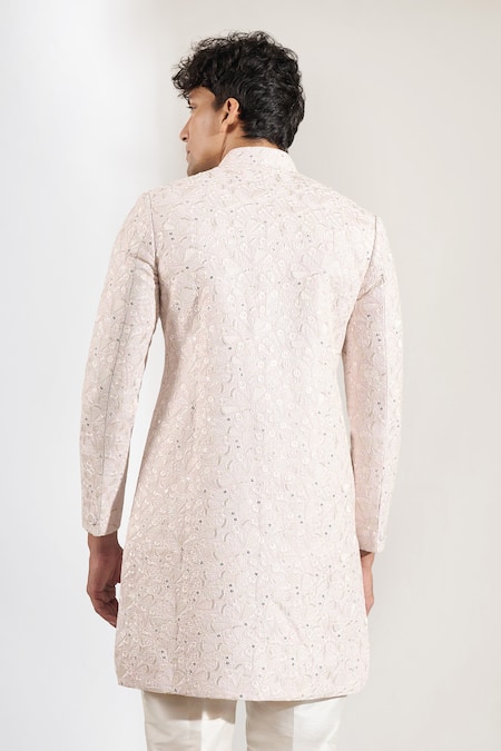 Rng Safawala Resham & Sequins Embroidered Achkan Set