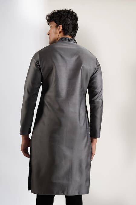 Rng Safawala Ombre Cutdana Embroidered Kurta & Pant Set 