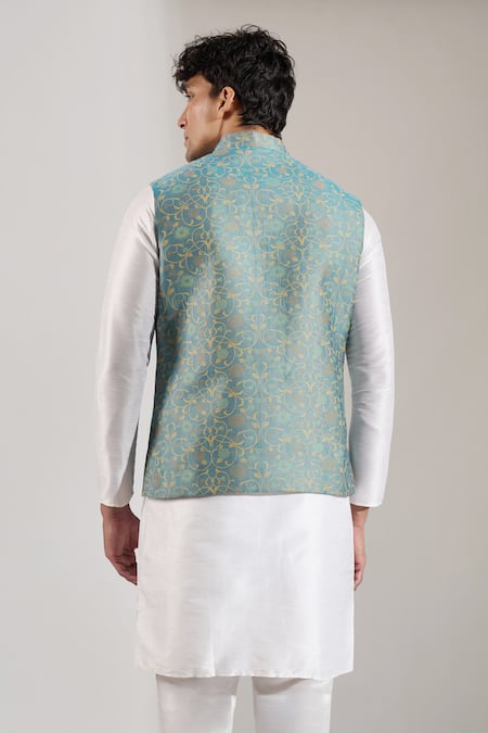 Rng Safawala Floral Print Bundi 