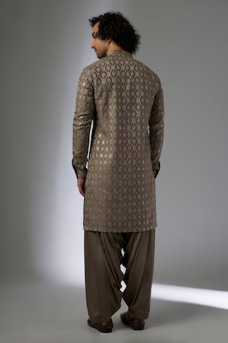 SALIL BHATIA Barfi Boota Embellished Kurta Set 