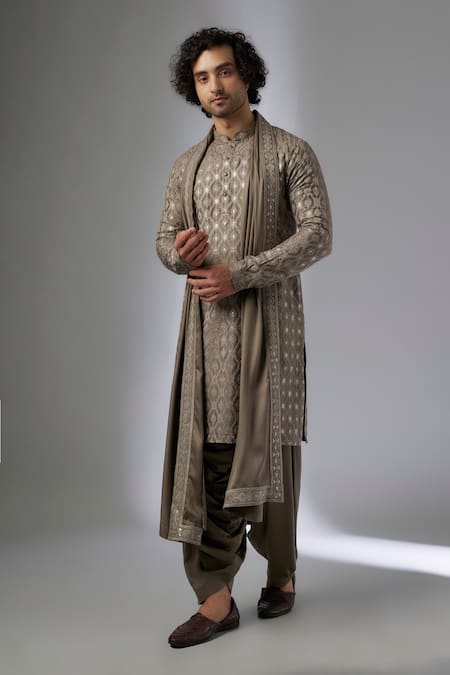 SALIL BHATIA Barfi Boota Embellished Kurta Set 