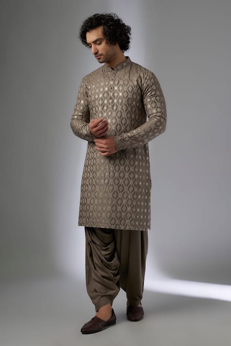 SALIL BHATIA Barfi Boota Embellished Kurta Set 